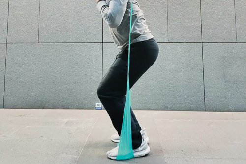 Rubber Ninja Workout Squats